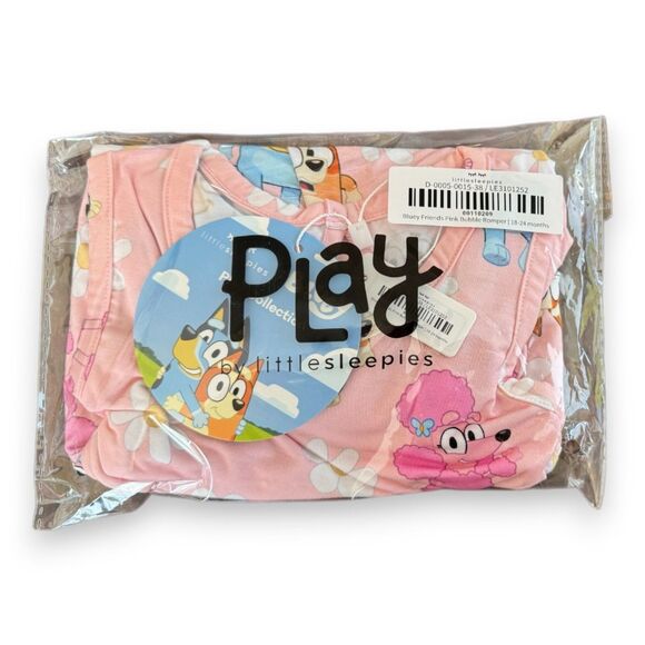 Little Sleepies Bluey Garden Games Bubble Romper 18-24 Months NIB - Picture 2 of 2